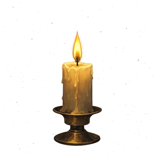 candle cutout for Mind